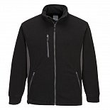 Dvoubarevná fleece mikina Portwest TEXO, černo-šedá