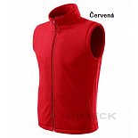 Fleece vesta Malfini NEXT (VÝŠIVKA NA ZÁDA, 27 cm BÍLÝ s barev. domk., 11-14cm POD lem NÁKRČ.)