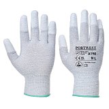další vyobrazení Antistatické rukavice PU Fingertip, šedé