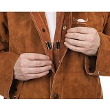 další vyobrazení Celokožená svářečská blůza WELDAS Lava Brown, vel.3XL