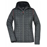 další vyobrazení Dámská bunda Knitted Hybrid Jacket, antracitová