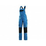 další vyobrazení Dámské montérkové kalhoty s laclem CXS STRETCH,středně modrá-černá