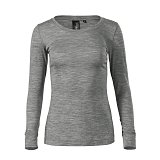 další vyobrazení Dámské pracovní triko s dlouhým rukávem Malfini Merino Rise LS 160
