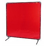 další vyobrazení Ekonomická svářečská zástěna LAVAshield 1,3 x 1,8m, červená