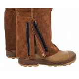 další vyobrazení Kožené svářečské kalhoty s náprsenkou WELDAS Lava Brown, vel.4XL