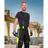 další vyobrazení Montérkové kalhoty s laclem Ardon NEON, černo-žluté
