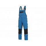 další vyobrazení Montérkové kalhoty s laclem CXS STRETCH,středně modrá-černá