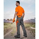 další vyobrazení Montérkové pracovní kalhoty Ardon 2STRONG, šedo/oranžové