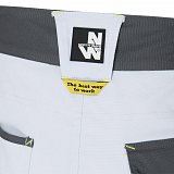 další vyobrazení Pracovní montérkové kalhoty Nine Worths CARY 1254, bílá/šedá