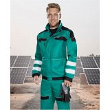 další vyobrazení Reflexní montérková pracovní blůza COOL TREND, zeleno/černá
