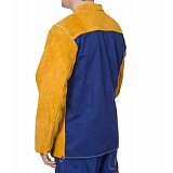 další vyobrazení Svářečské sako WELDAS Golden Brown s nehořlavými textilními zády, vel.2XL