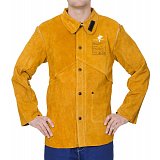další vyobrazení Svářečské sako WELDAS Golden Brown s nehořlavými textilními zády, vel.L