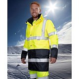 další vyobrazení Zimní reflexní dvoubarevná bunda 4v1 HI-VIZ, žlutá